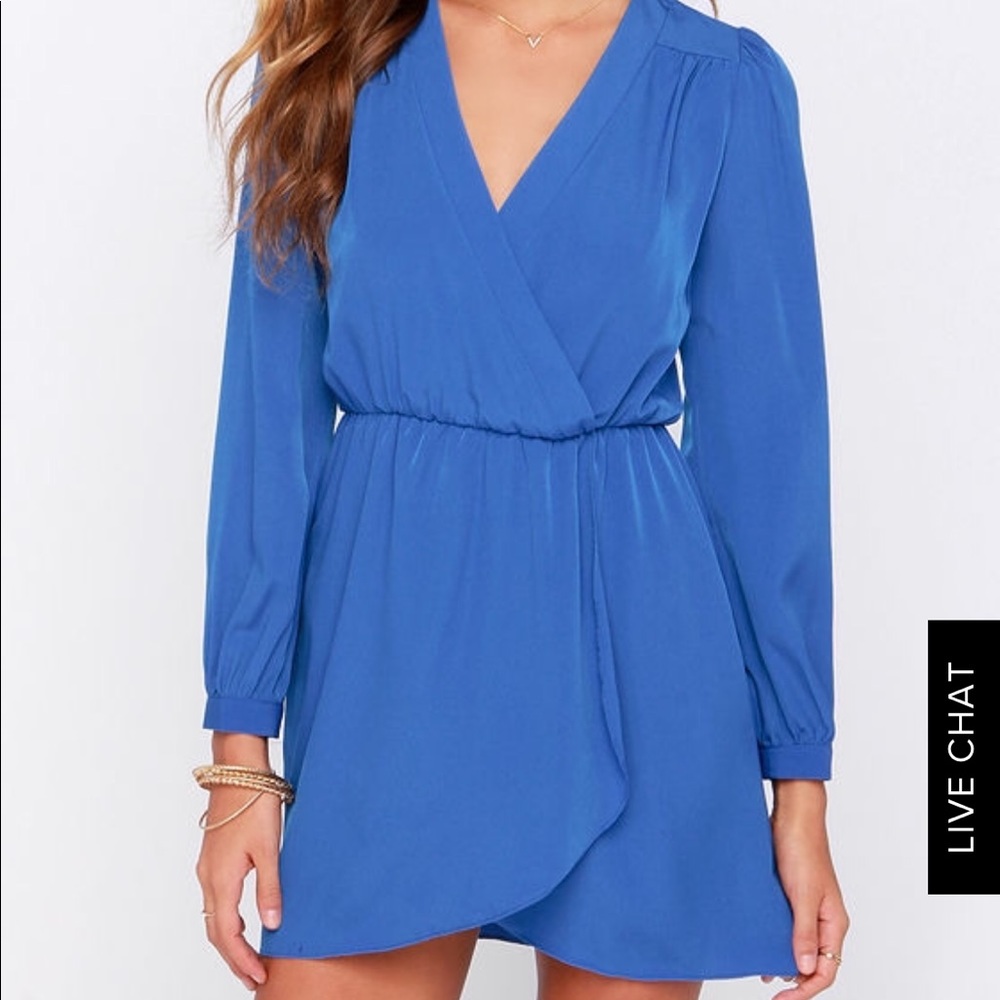 Lulus “that’s a wrap” long sleeve dress